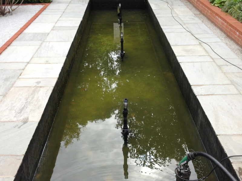 Broxbourne, Hertfordshire water feature clean