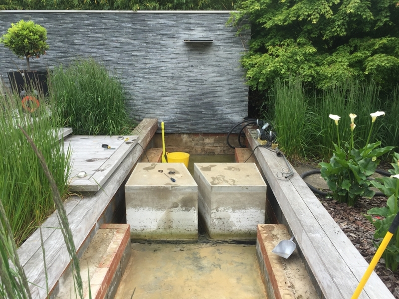 Totteridge, London water feature renovation & re sealing