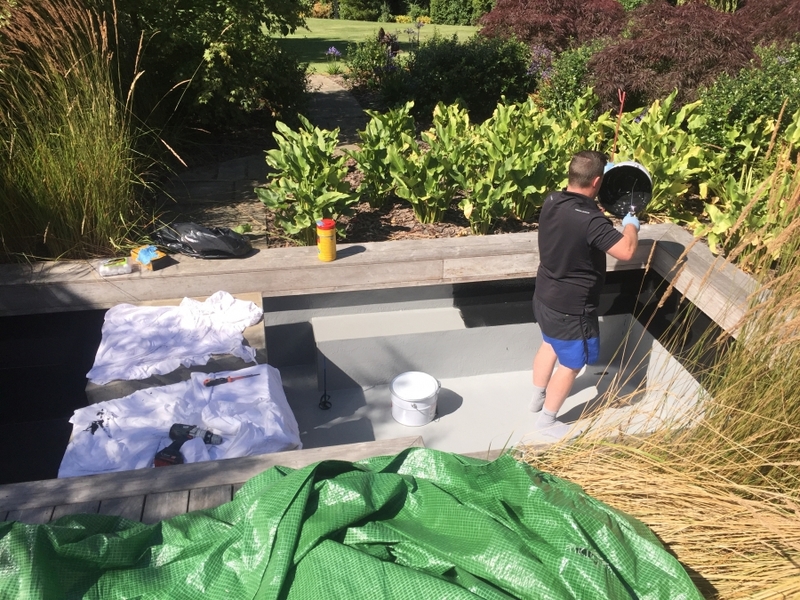 Totteridge, London water feature renovation & re sealing