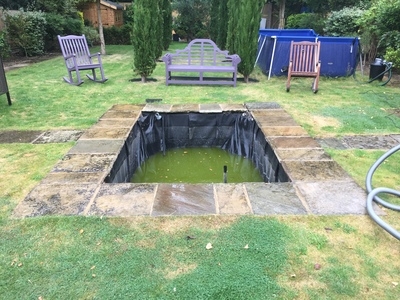 Fish transportation & Koi pond build, Loughton, Essex