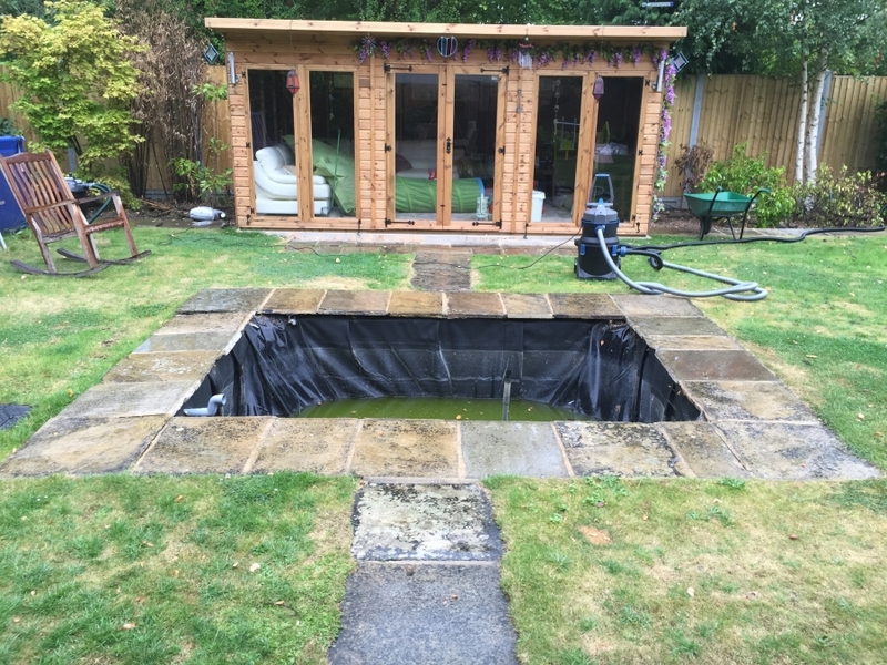 Fish transportation & Koi pond build, Loughton, Essex