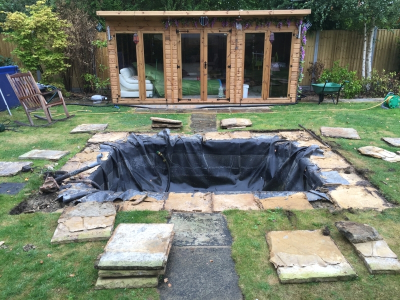 Fish transportation & Koi pond build, Loughton, Essex