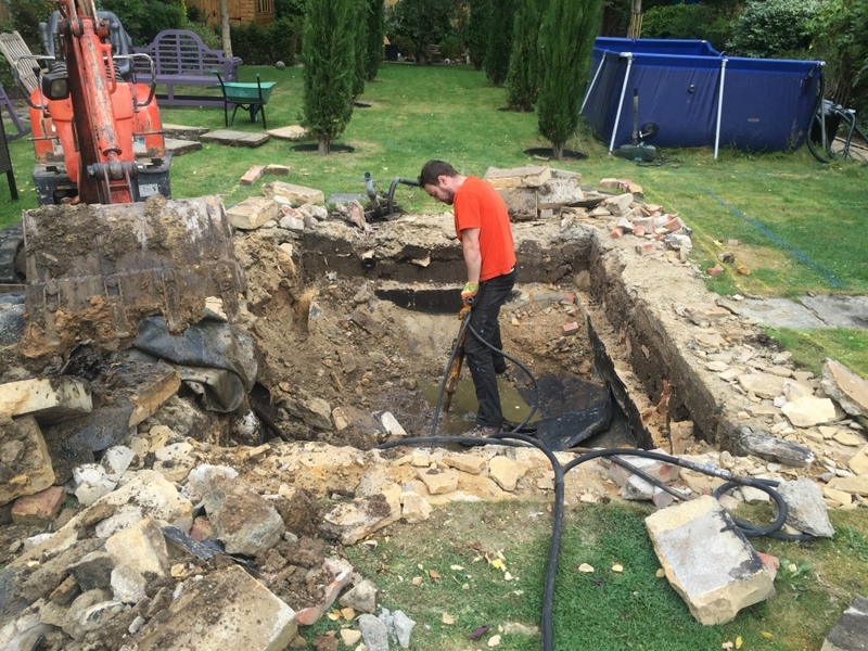 Fish transportation & Koi pond build, Loughton, Essex