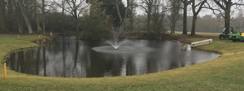 Brickendon Grange Golf Course, Hertfordshire Aerating Fountain installation Brickendon Grange Golf Course, Hertfordshire Aerating Fountain installation