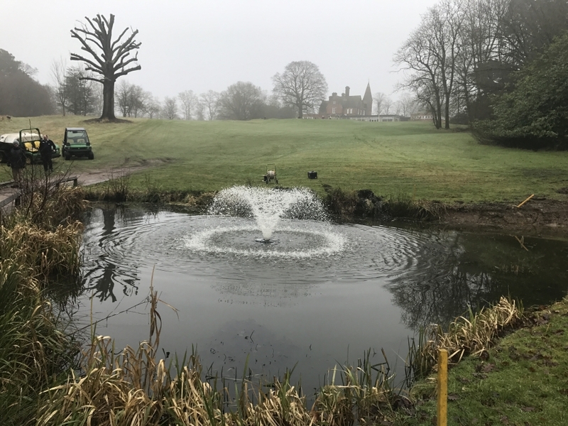 Brickendon Grange Golf Course, Hertfordshire Aerating Fountain installation