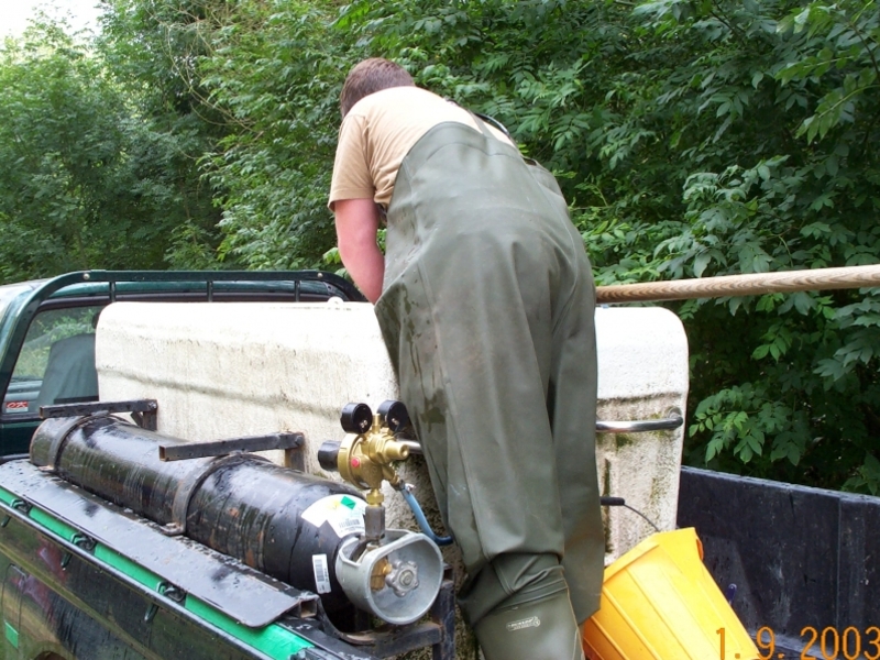 Amwell Magna fishery Hertfordshire fish transportation