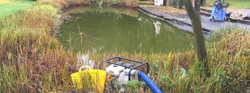  pond cleaning and de silting Sible Hedingham, Halsted, Essex