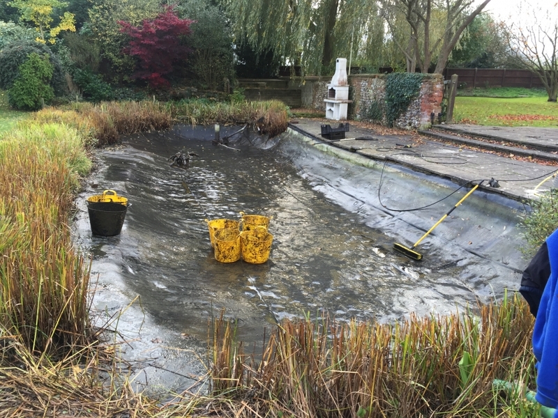  pond cleaning and de silting Sible Hedingham, Halsted, Essex