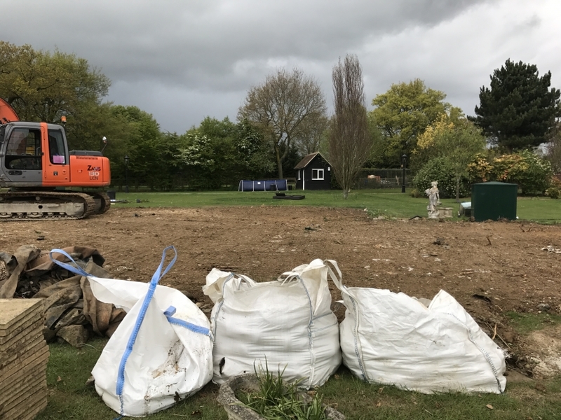 Koi pond build Felsted, Essex.