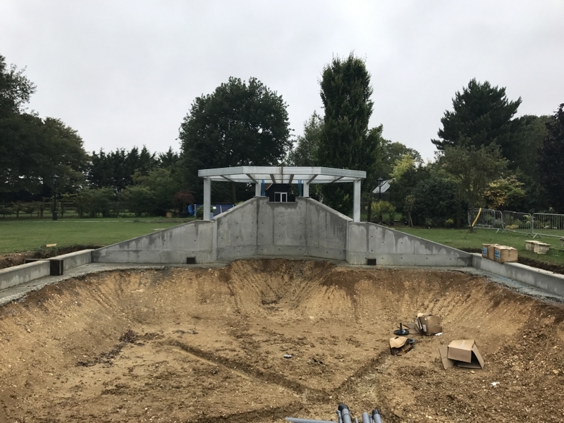 Koi pond build Felsted, Essex.