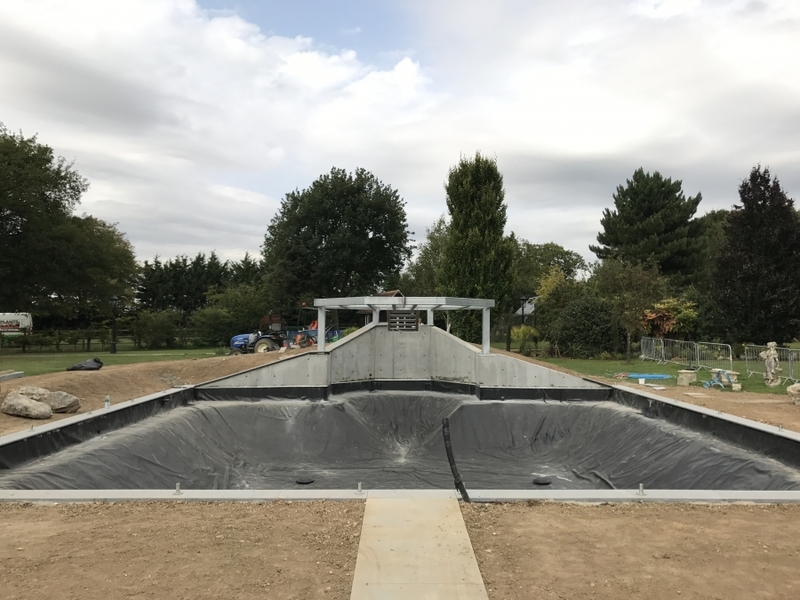 Koi pond build Felsted, Essex.