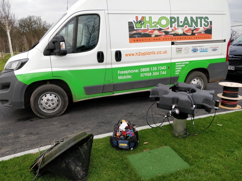 Aerating fountain supply and installation in Enfield London for Tottenham Hotspur Football Club