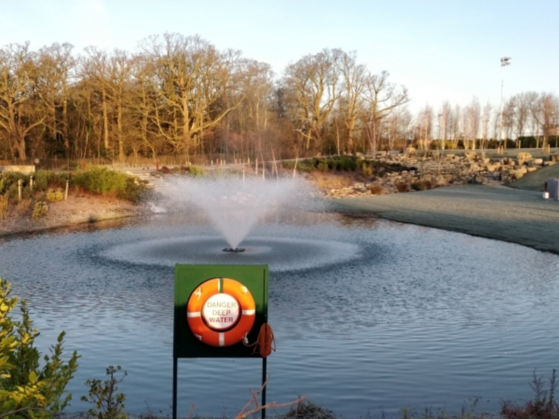 Aerating fountain supply and installation in Enfield London for Tottenham Hotspur Football Club