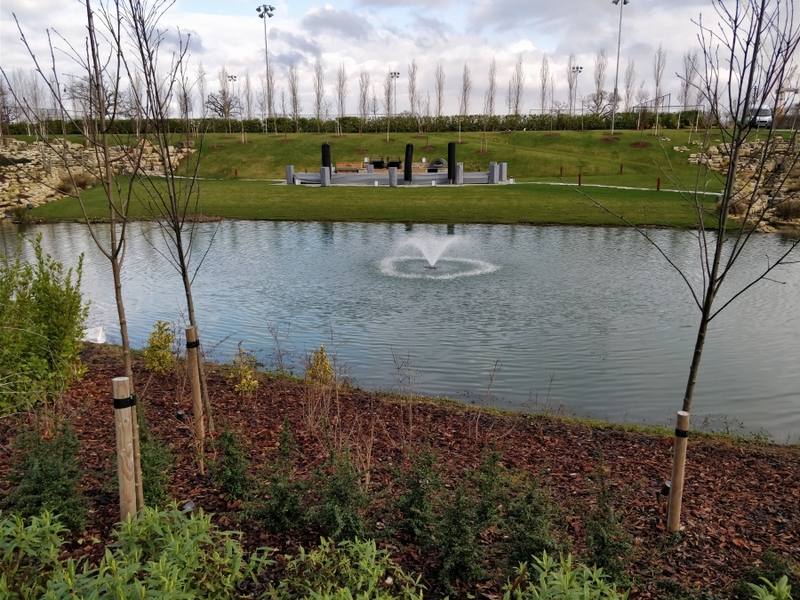Aerating fountain supply and installation in Enfield London for Tottenham Hotspur Football Club