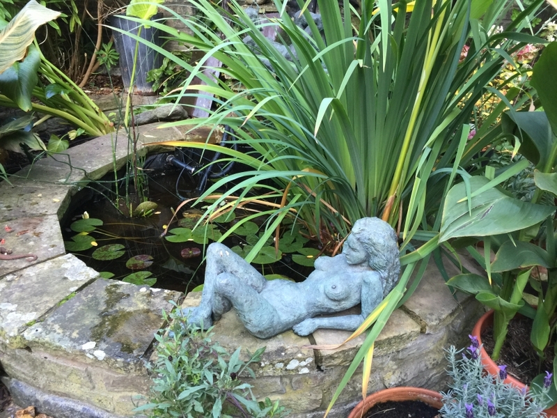 Small pond clean in Earls Court, London