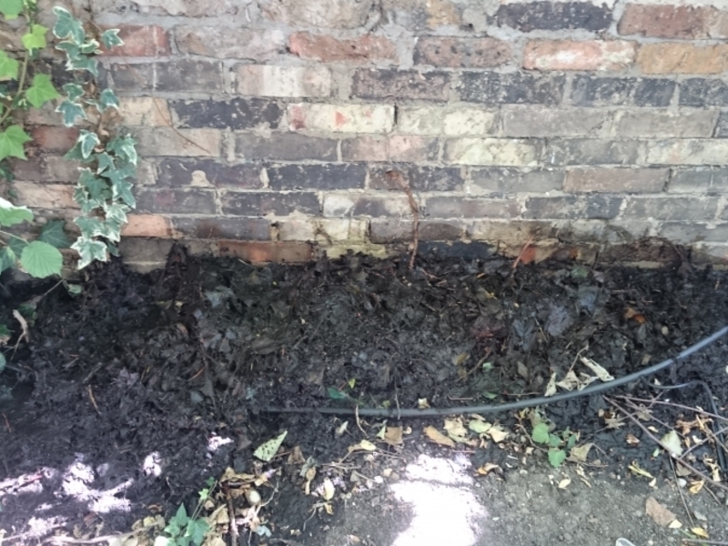 Garden waterfeature clean in Holloway, Islington, London