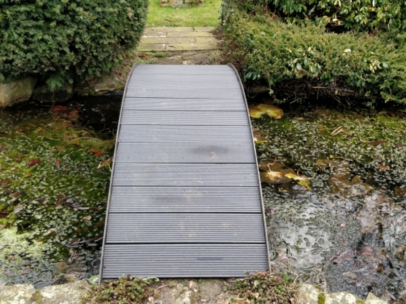 Pond clean, Bridge repair and aeration installation in Bury St Edmunds, Suffolk.