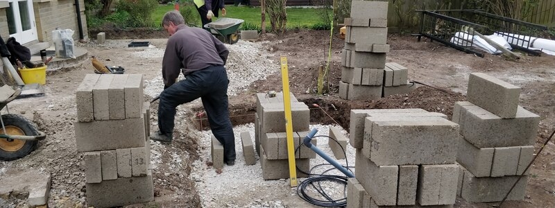 Pond construction and Water Feature installation in Newmarket, Suffolk.