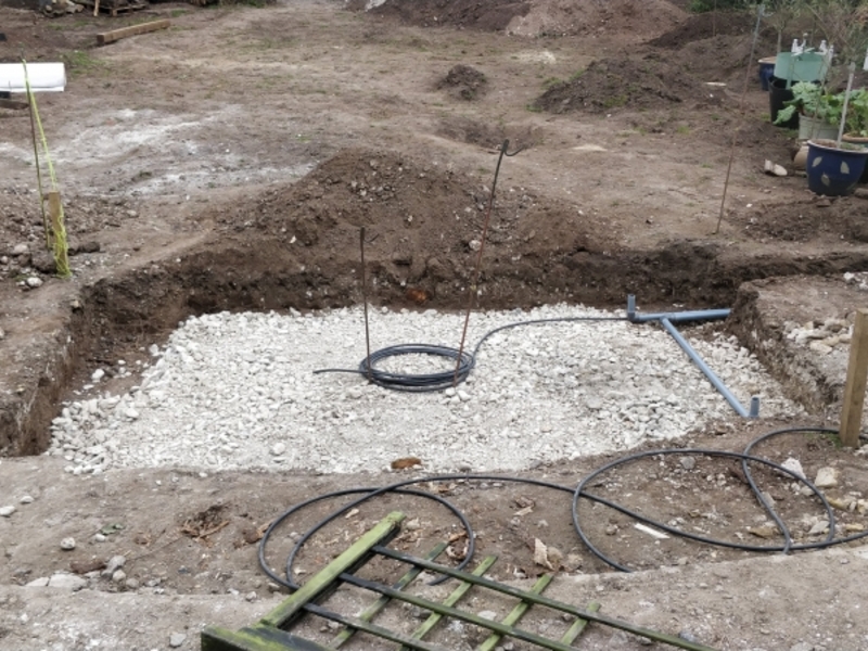 Pond construction and Water Feature installation in Newmarket, Suffolk.