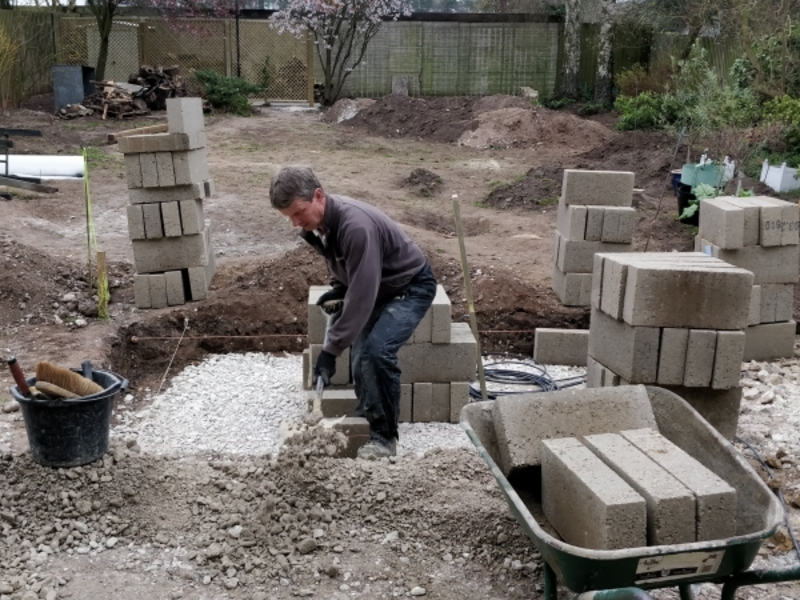 Pond construction and Water Feature installation in Newmarket, Suffolk.