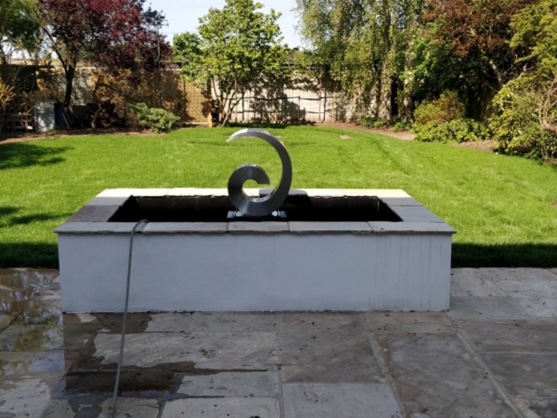 Pond construction and Water Feature installation in Newmarket, Suffolk.