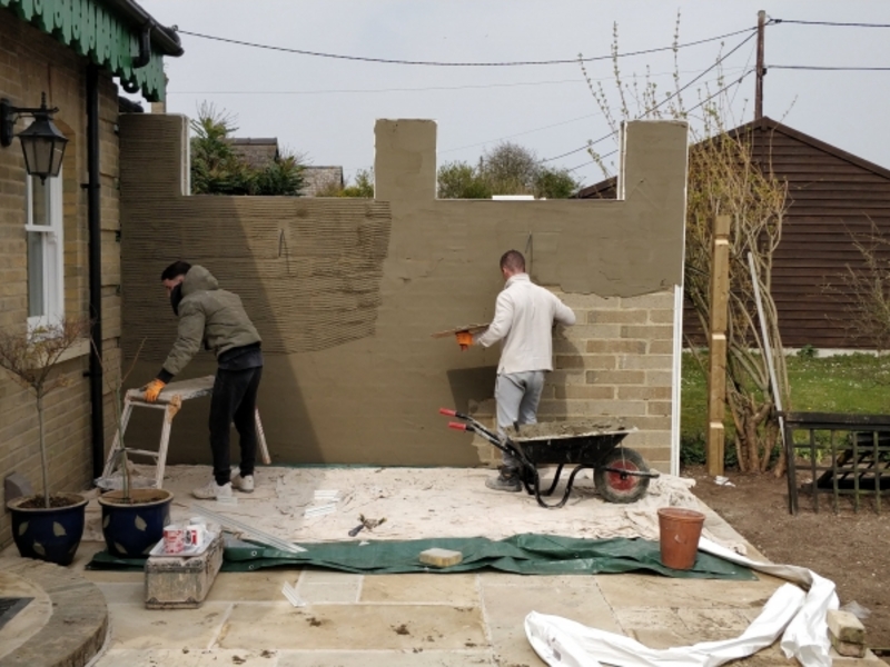 Pond construction and Water Feature installation in Newmarket, Suffolk.