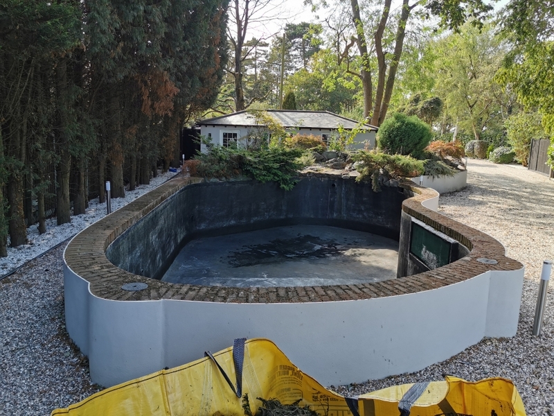 Pond and waterfall cleaning in Brentwood, Essex