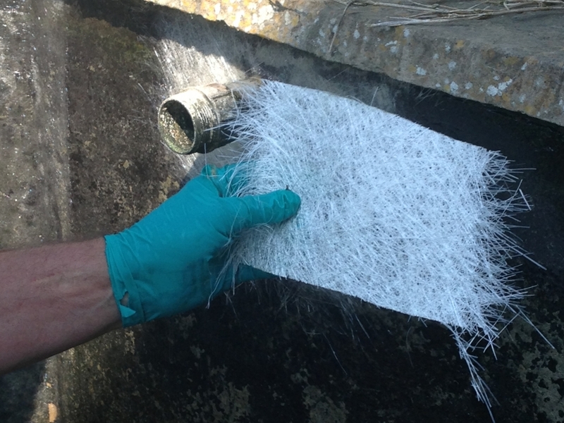 Koi pond fibreglassing in Kelvedon Hatch, Brentwood, Essex.