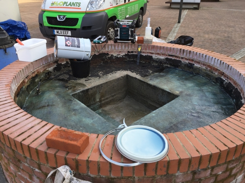 Oxford waterfeature clean and GRP