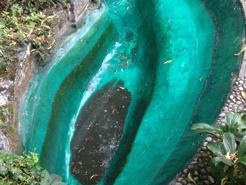 Pond cleaning and resealing in Hampstead Heath, London.