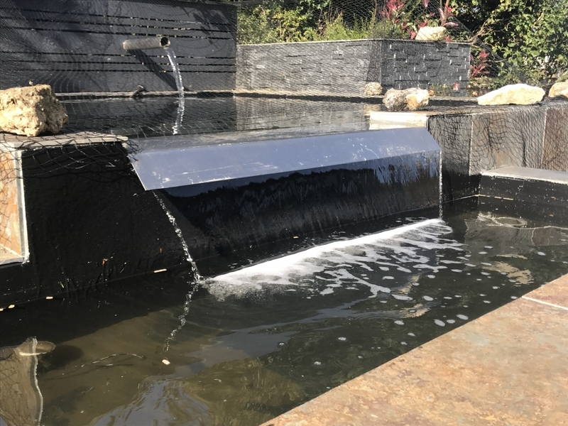 Pond clean and resealing in Royston, Hertfordshire