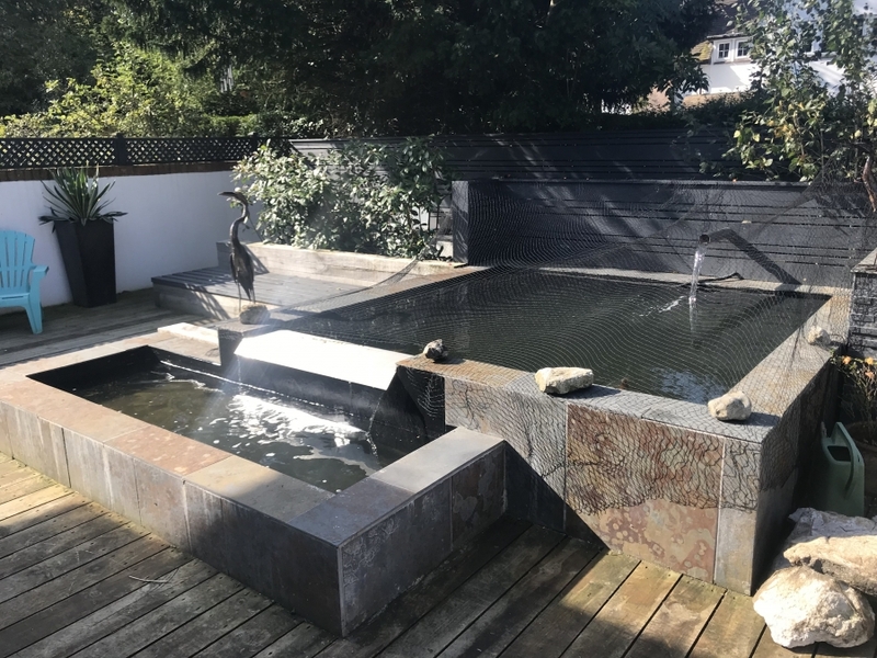 Pond clean and resealing in Royston, Hertfordshire