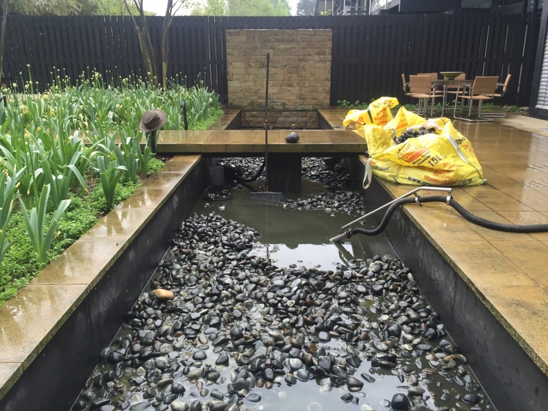 Water feature clean and reseal in Dulwich, London