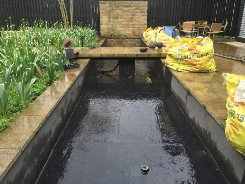 Water feature clean and reseal in Dulwich, London