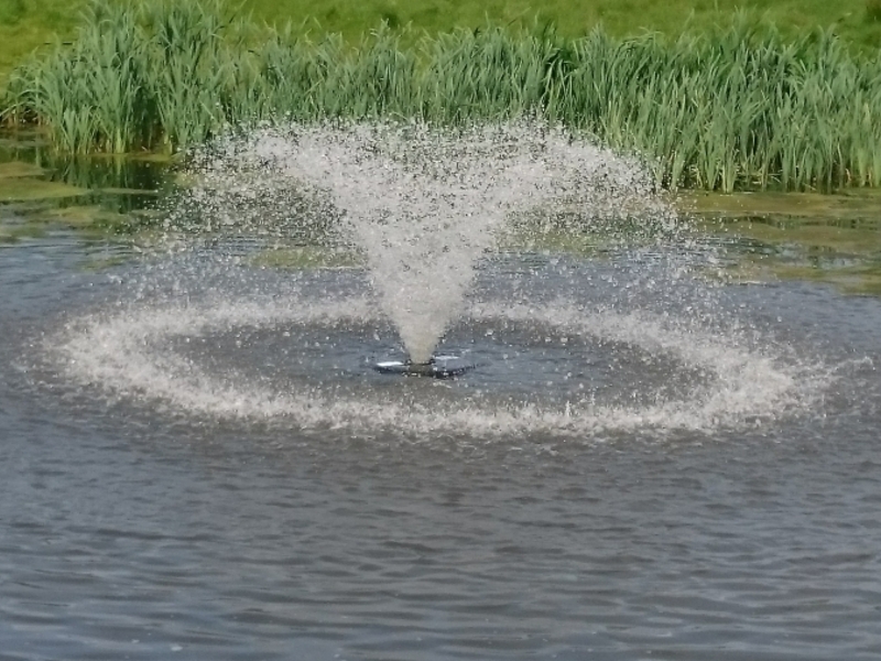 Tottenham Hotspurs Football Club aerating fountain Enfield London