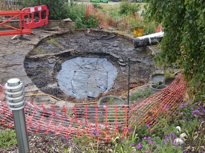 Watford Hertfordshire care home water feature renovation 