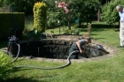 Sawbridgeworth Hertfordshire pond liner replacement using Firestone epdm.