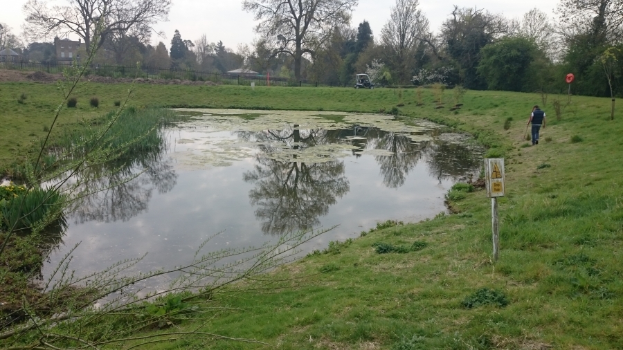 Tottenham Hotspurs Football Club aerating fountain Enfield London