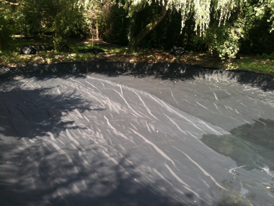 Epping Essex duck pond clean and liner install