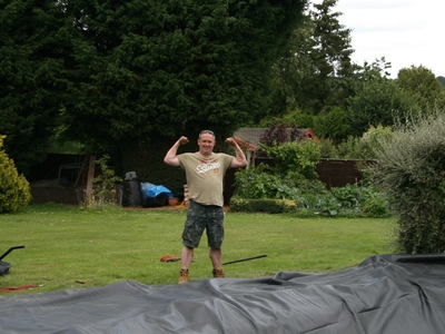 Firestone pond liner install Bury St Edmunds, Suffolk