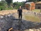 Duck pond cleaning in Kings Langley, Hertfordshire