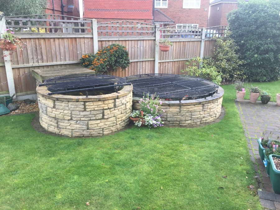 koi pond build, Hockley, Essex