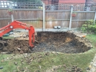 koi pond build, Hockley, Essex