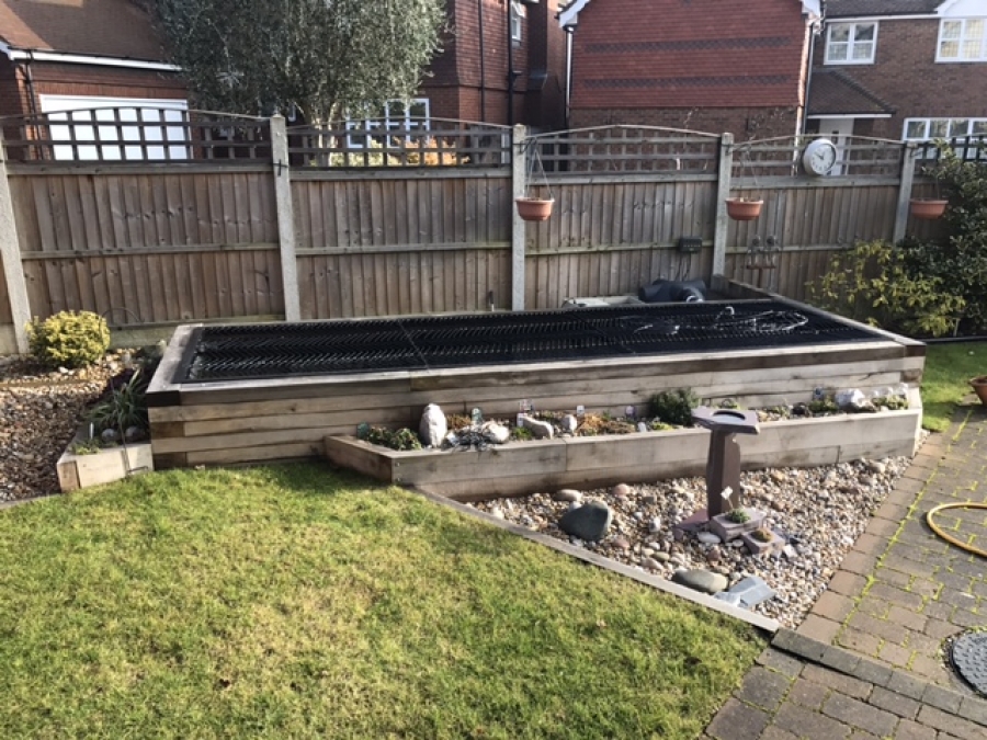 koi pond build, Hockley, Essex