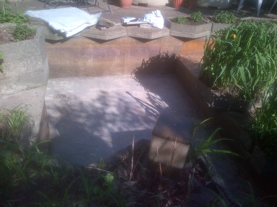 Pond fibreglassing Care home in Southwark London