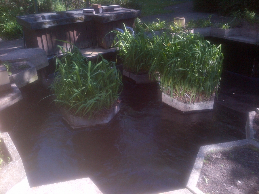 Pond fibreglassing Care home in Southwark London