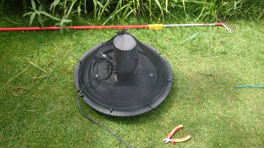 Over, Cambridgeshire weed removal and fountain