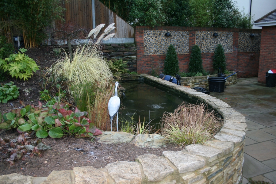 Pond clean Loughton Essex