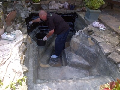 Pond fibreglassing Greenwich London