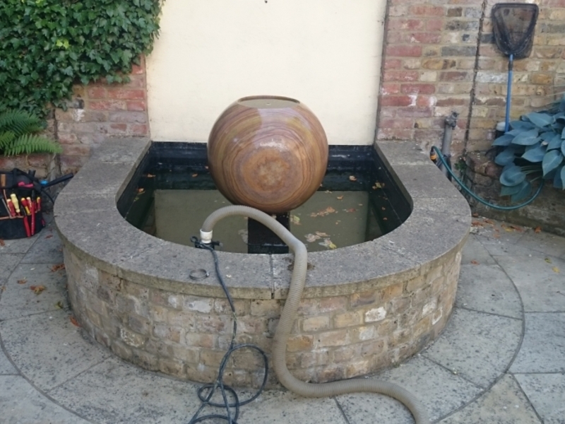 St Johns Wood London water feature clean and pump replacement